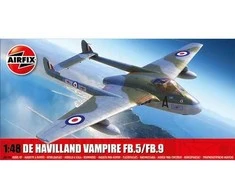 Airfix De Havilland Vampire FB.5/FB.9 1:48 surenkamas lėktuvas