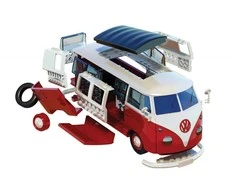 Airfix Model plastikowy QUICKBUILD VW Camper Van raudona