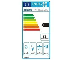 Gartraukis Gartraukio kaminas AKPO WK-4 RUSTICA ECO 60 (kreminės spalvos)