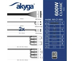 Maitinimo šaltinis Akyga AK-C1-600 600W