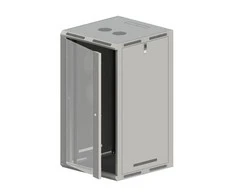 Alantec Sieninė/grindinė spintelė 19" 18u 600x600, stiklinės durys, plokščia pakuotė