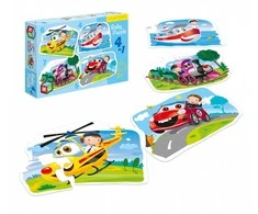 Dėlionė Alexander Multigra Puzzle 4W1 kūdikių transporto priemonės -