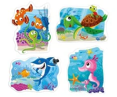 Dėlionė Alexander Multigra Baby Puzzle 4w1 Povandeninis