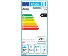 Freestanding indaplovė AMICA DFM66C8EOIBH juodas