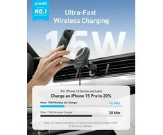 Įkroviklis Anker Įkroviklis MagGo Qi2 15W Juoda