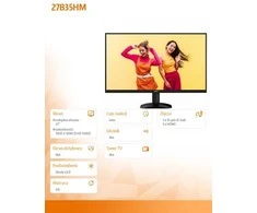 Monitorius AOC 27B35HM 27inch 1920x1080 HDMI D-Sub Juodas