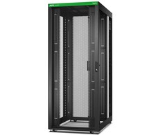 APC Easy Rack 800mm/42U/1200mm , su stogeliu, ratukais, kojelėmis ir 4 laikikliais, be šoninių skydelių, juodas | Schneider Electric