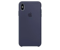 Apple iPhone XS Max Silikoninis dėklas - Vidurnakčio mėlynas