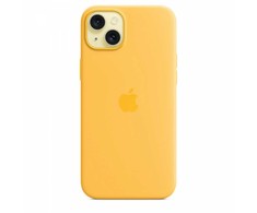 APPLE SILIKONINIS DĖKLAS MWNF3ZM/A IPHONE 15 PLUS SUNSHINE ATIDARYTA PAKUOTĖ