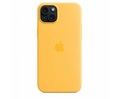 APPLE SILIKONINIS DĖKLAS MWNF3ZM/A IPHONE 15 PLUS SUNSHINE ATIDARYTA PAKUOTĖ