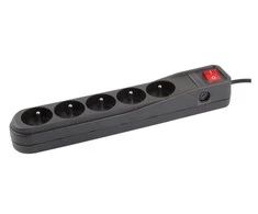 Armac NATEC NSP-0475 Natec Surge protector 5 sockets (IEC CONNECTOR) 1.5m, juodas