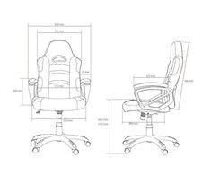 Žaidimų kėdė Arozzi Enzo Woven Fabric Gaming Chair, Tamsiai pilka
