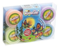 ARTANDPLAY Art And Play Kulkolina plastikinis molis, 6 neoninės spalvos
