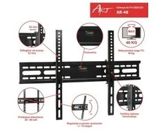 ART RAMT AR-48 Laikiklis AR-48 26-60 skirtas LCD/LED/PLAZMA juodas 40KG vertikalus reguliavimas
