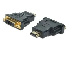 Assmann Electronic ASSMANN HDMI adapteris tipas A - DVI-I(24+5) M/F Full HD bl