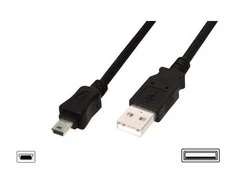 Assmann Electronic ASSMANN USB 2.0 jungties kabelis tipas A - mini B 5pin M/M 1.0m USB 2.0 atitinka UL bl