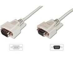 Assmann Electronic DIGITUS Duomenų perdavimo ilgintuvas D-Sub9 M/F 2m serijinis formuotas be