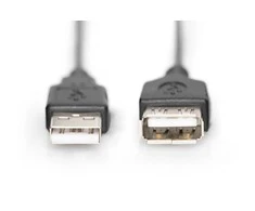 Assmann Electronic DIGITUS USB ilgintuvas A tipas M/F 1.8m USB 2.0 tinkamas bl