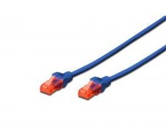 DIGITUS UTP LAN cable, patch 6 cat, 3.0m, mėlynas, 2xRJ45, DK-1614-030/B