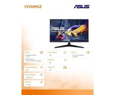 Monitorius ASUS VY249HGE - 24" | Full HD | IPS | 144Hz | 1ms (MPRT)