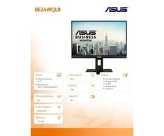 Monitorius ASUS BE24WQLB 61,2 cm (24.1") 1920 x 1200 pikseliai WUXGA Juoda