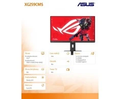 Monitorius ASUS ROG Strix XG259CMS, 24,5", 1920x1080, 310Hz, IPS, 1ms