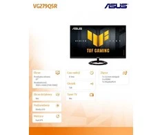 Monitorius Asus | TUF VG279Q5R | 27 " | Fast IPS | 16:9 | 200 Hz | 1 ms | 1920 x 1080 pikselių | 300 cd/m² | HDMI jungtys quantity 2
