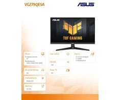 Monitorius ASUS TUF Gaming VG279QE5A - 144Hz | Full HD | 27" | IPS | 1ms