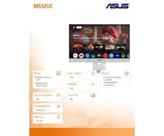 Monitorius ASUS ZenScreen Smart MS32UC - 60Hz | 4K | IPS | 32''