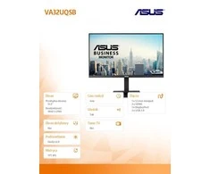 Monitorius ASUS VA32UQSB, 80 cm (31.5"), 3840 x 2160 4K Ultra HD, IPS LED, Juodas