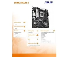 Pagrindinė plokštė ASUS PRIME B860M-K