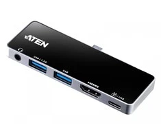 Aten UH3238 USB-C kelioninis dokas su maitinimo perėjimu | Aten | USB-C kelioninis dokas su maitinimo perėjimu | UH3238-AT | Prieplauka