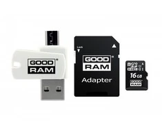 Oem 16GB 100 MB/s Micro SD atminties kortelė Goodram - OTG adapteris