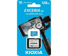 Atminties kortelė Kioxia Exceria Gen2 Micro SDXC 128GB UHS-I U3 V30