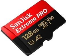 Atminties kortelė SanDisk microSDXC Extreme Pro 128GB 200/90 MB/s A2 C10 V30 UHS-I U3