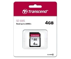 Atminties kortelė TRANSCEND 4 GB SD kortelė, klasė 10