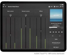 Audac AUDAC MFA208 „Viskas viename“ garso sprendimas – 2 x 40 W @ 4 Ohm – 80 W @ 70/100 V