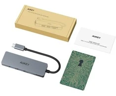 HUB USB Aukey 1x SD 1x Micro SD + 3x USB-A 3.2 Gen1 (CB-C63)