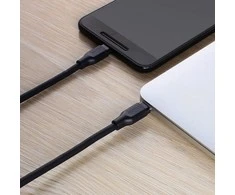 Aukey CB-CC1P OEM kabelis USB-C - USB-C 1m 60W PD 3A 5Gbps 20V PVC juodas