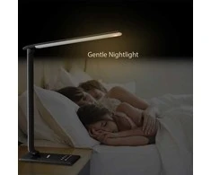 Aukey LT-T10 juoda LED stalinė lempa su prisilietimu | 12W | 3000-6500K | 7 pritemdymo lygiai | 5 apšvietimo režimai