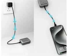 Išorinė baterija Aukey „Spark Mini“ 10000mAh 20W USB-C/USB-A, pilka