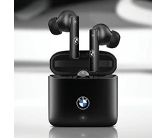 BMW Bluetooth ausinės BMWSES20AMK TWS + įkrovimo stotelė juodos spalvos Signature
