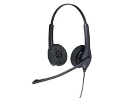 Jabra Biz 1500 Duo Laidinės ausinės, USB-A, Juoda
