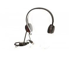 Ausinės JABRA EVOLVE 20 MS Stereo USB su lankeliu ant galvos triukšmo slopinimas USB jungtis su užtildymo mygtuku ir garsumo valdymu ant laido