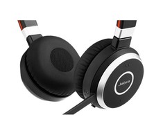 Jabra Evolve 65 UC Stereo - Ausinės - su lankeliu ant galvos - Office/Call center - Juodas - Dvipusės - China