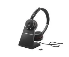 Ausinės JABRA Evolve 75+ UC Stereo, Bluetooth 4.2, 18 valandų veikimo laikas, juodos / JABRA-404 / 7599-838-199