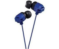 Į ausis įkišamos laidinės Ausinės JVC HA-FX102AE XTREME XPLOSIVES su "ultimate bass sound" technologija, mėlynos