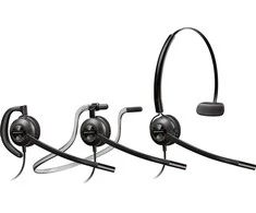Ausinės Poly Plantronics EncorePro 540 Konvertuojami modeliai su 4 Pin QD