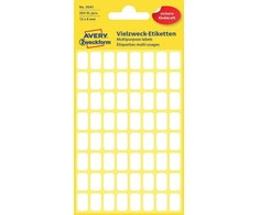 Avery Mini lapinės etiketės rašymui ranka, 13 x 8mm, balta, 384 vnt