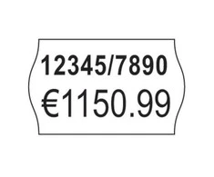 Avery Rulonėlyje kainų etiketės dvieiliui ženklintuvui; visam laikui; 1200 etikečių / ritinys; 10 ritinių/pak.; 16 x 26 mm, balta